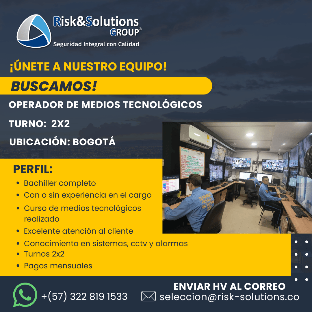 operador medios tecnolÓgicos bogotá 2x2
